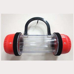 Handcrafted Pneumatic Tube Purse - Red and Clear